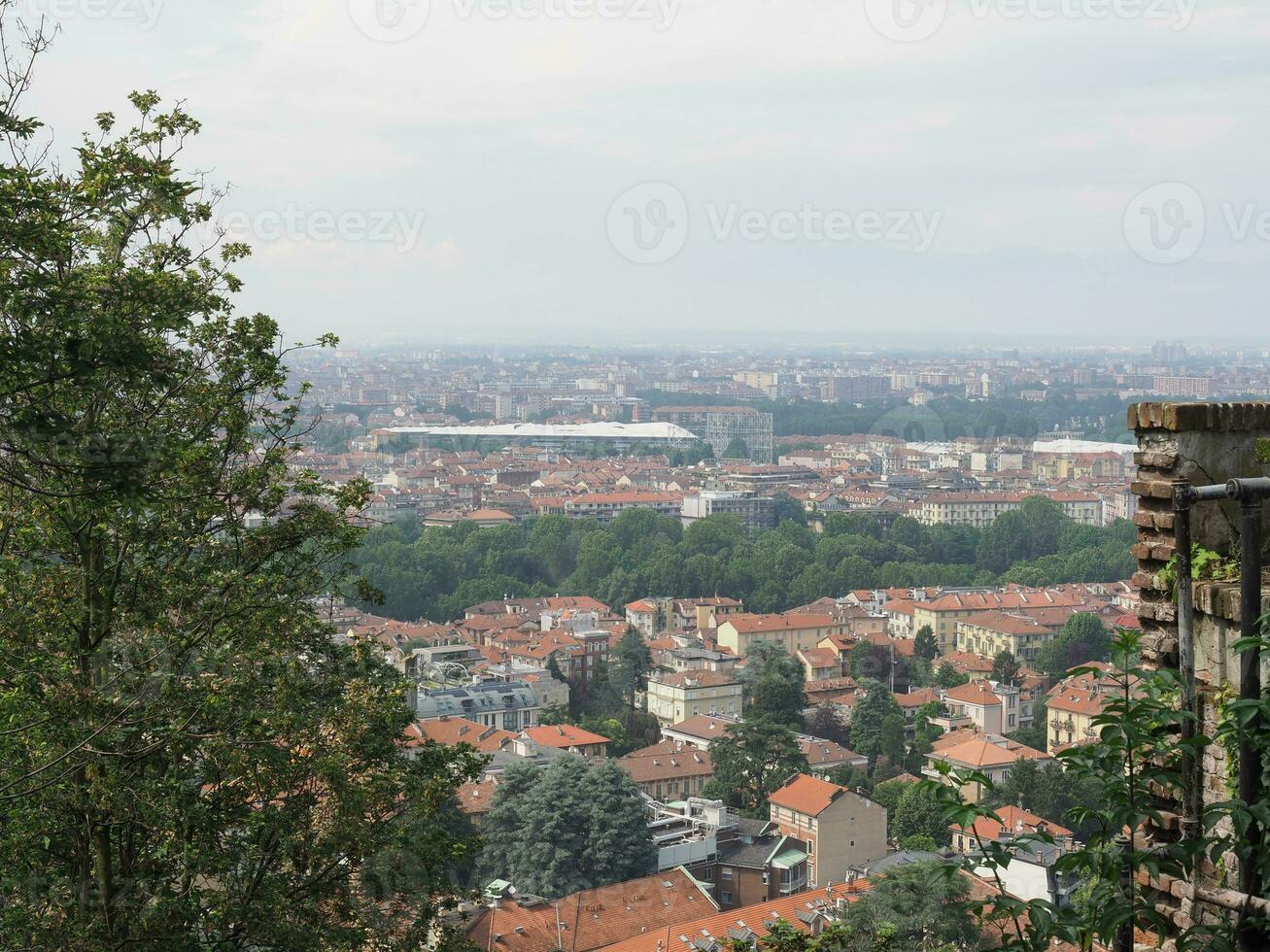 vista aerea de turin foto