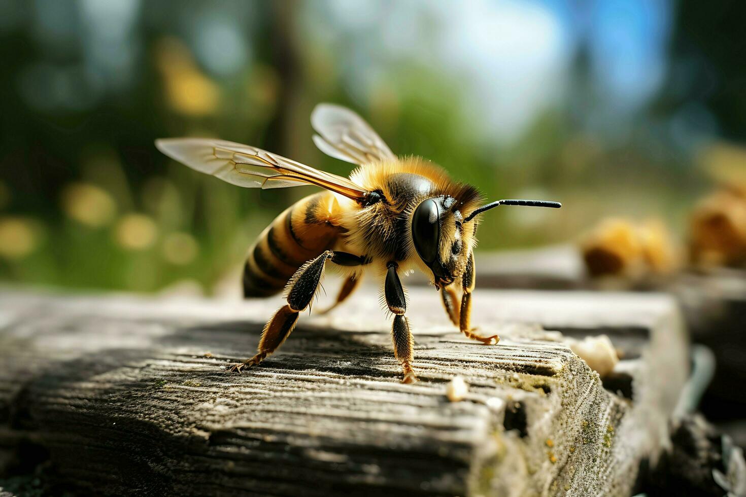 closeup animal in wild nature AI Generative photo