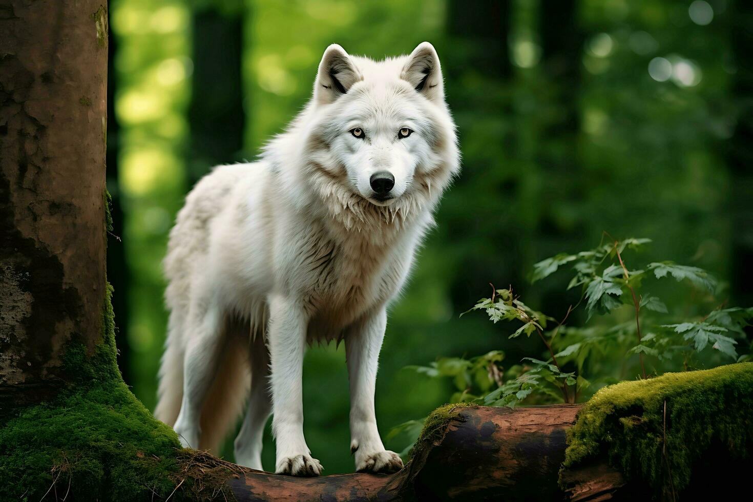 closeup animals in wild nature AI Generative photo