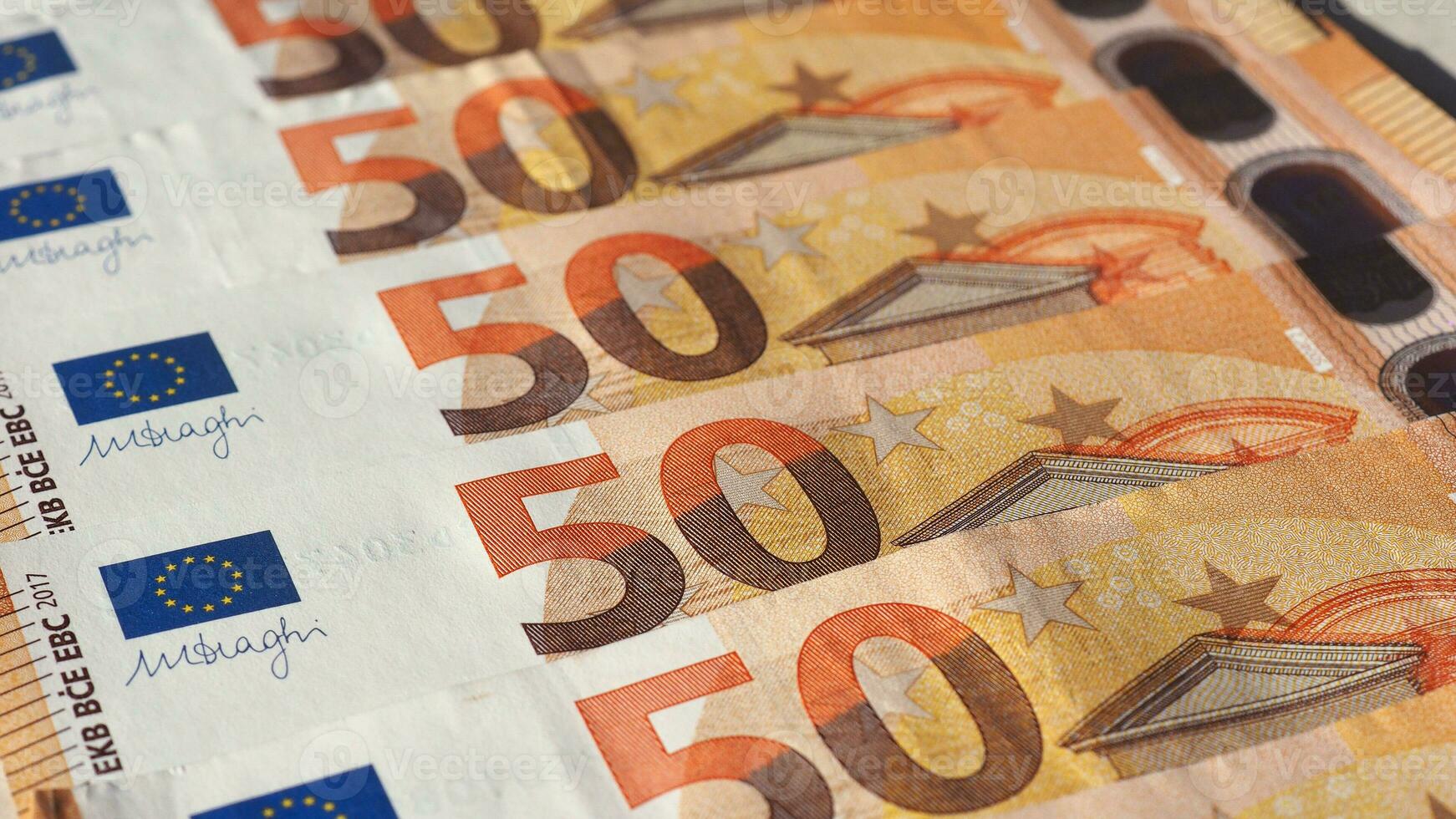 fondo de billetes de euro foto