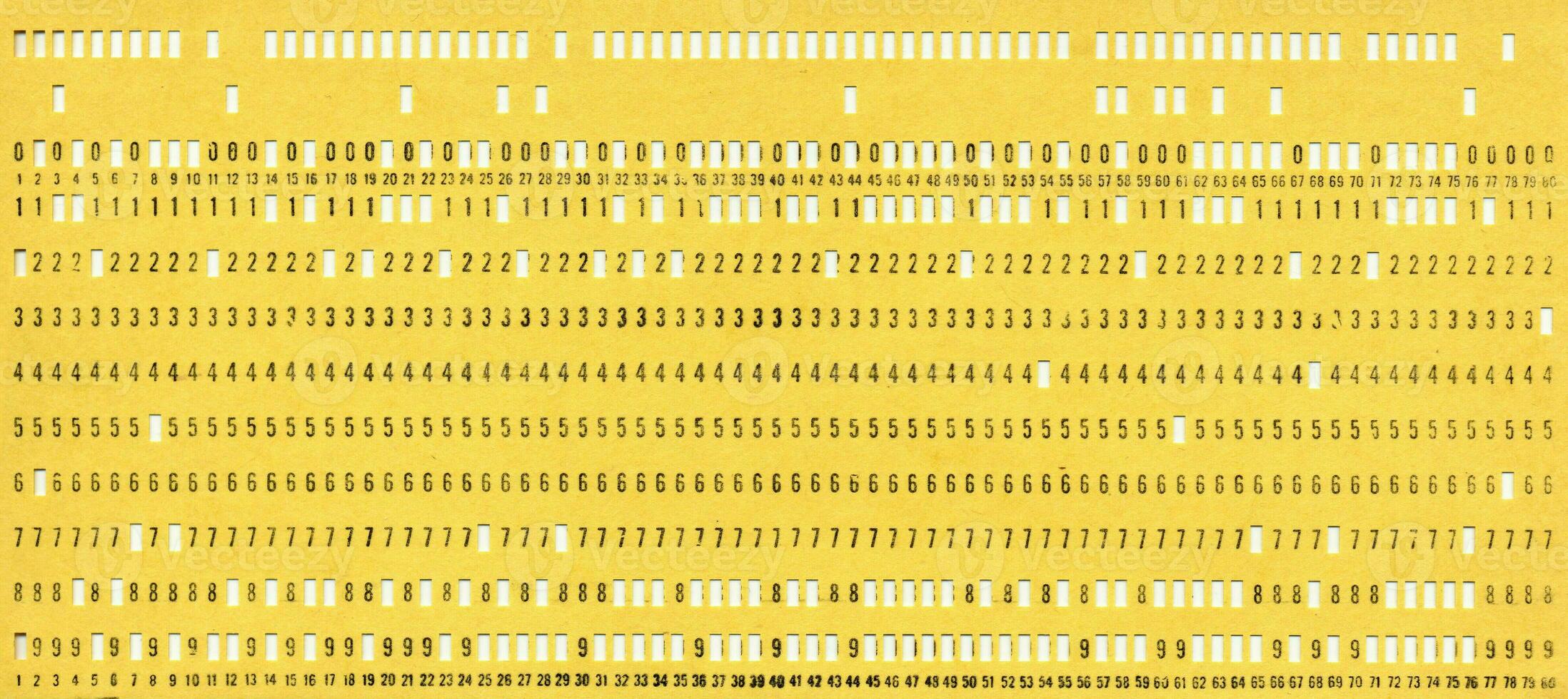 punched card for programming photo