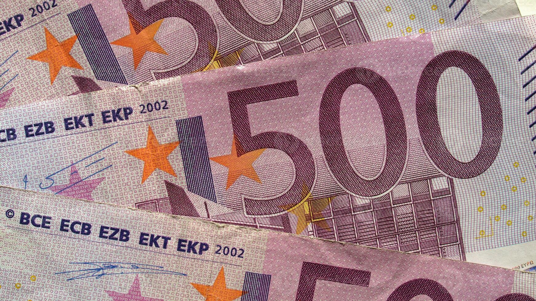 fondo de billetes de euro foto