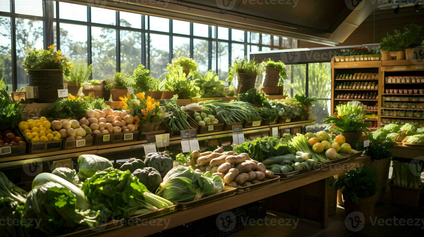fresh food and vegetable AI Generative photo