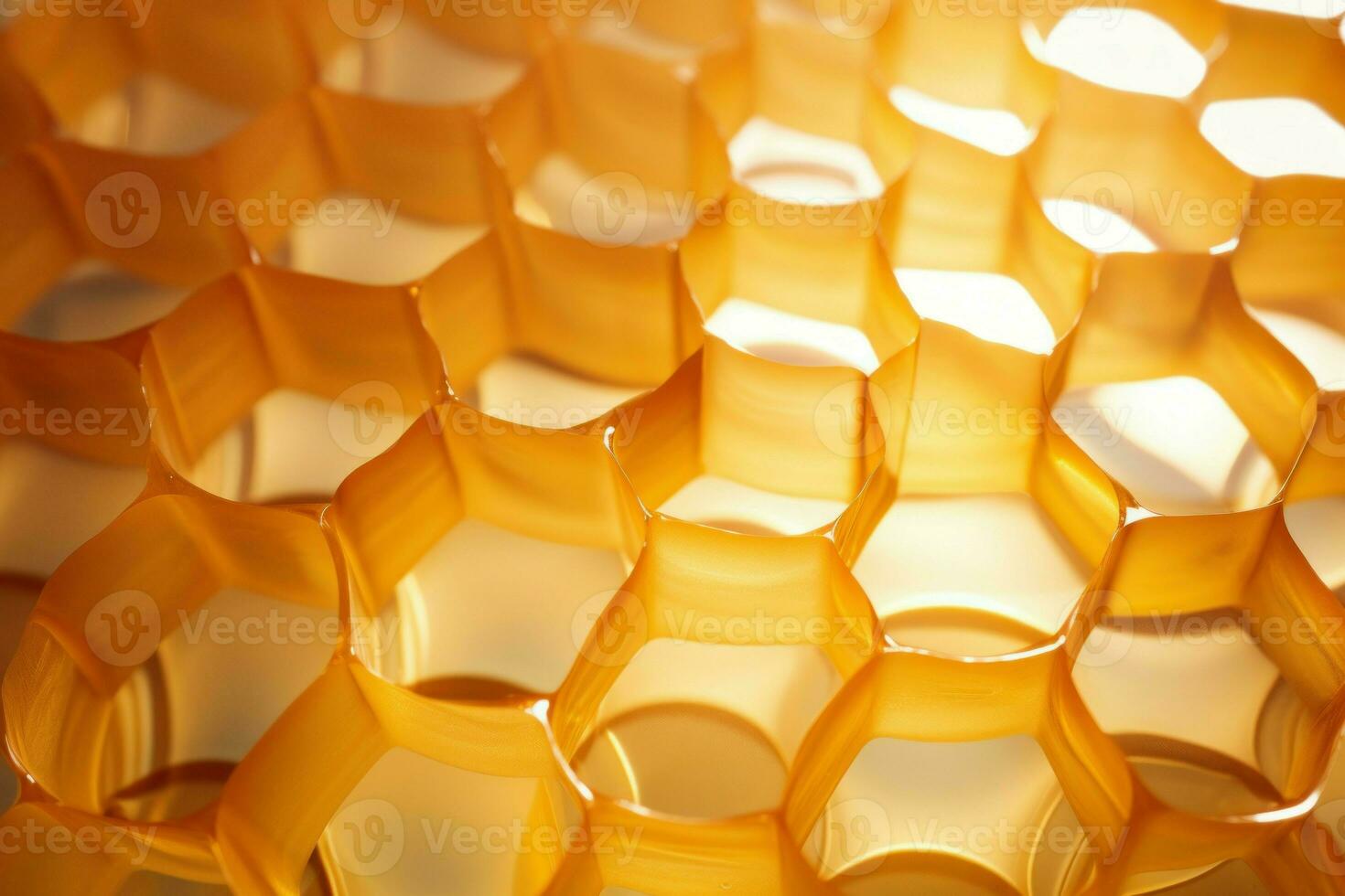 Sticky Honeycomb honey bee. Generate Ai photo