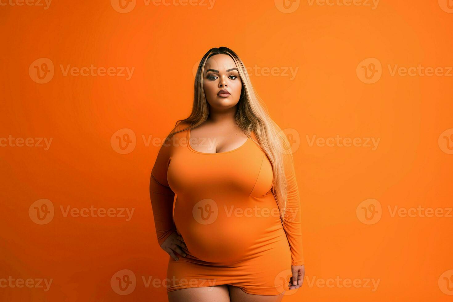 Body positivity mindset. Generate Ai photo