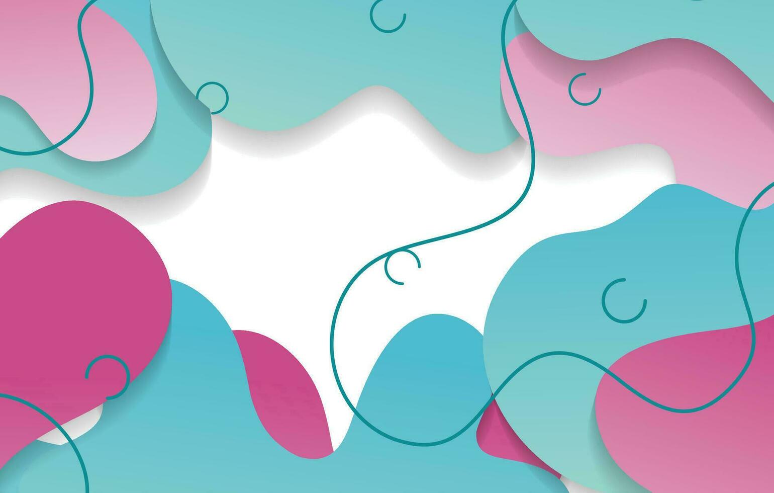 abstract gradient dynamic fluid shapes background design template vector