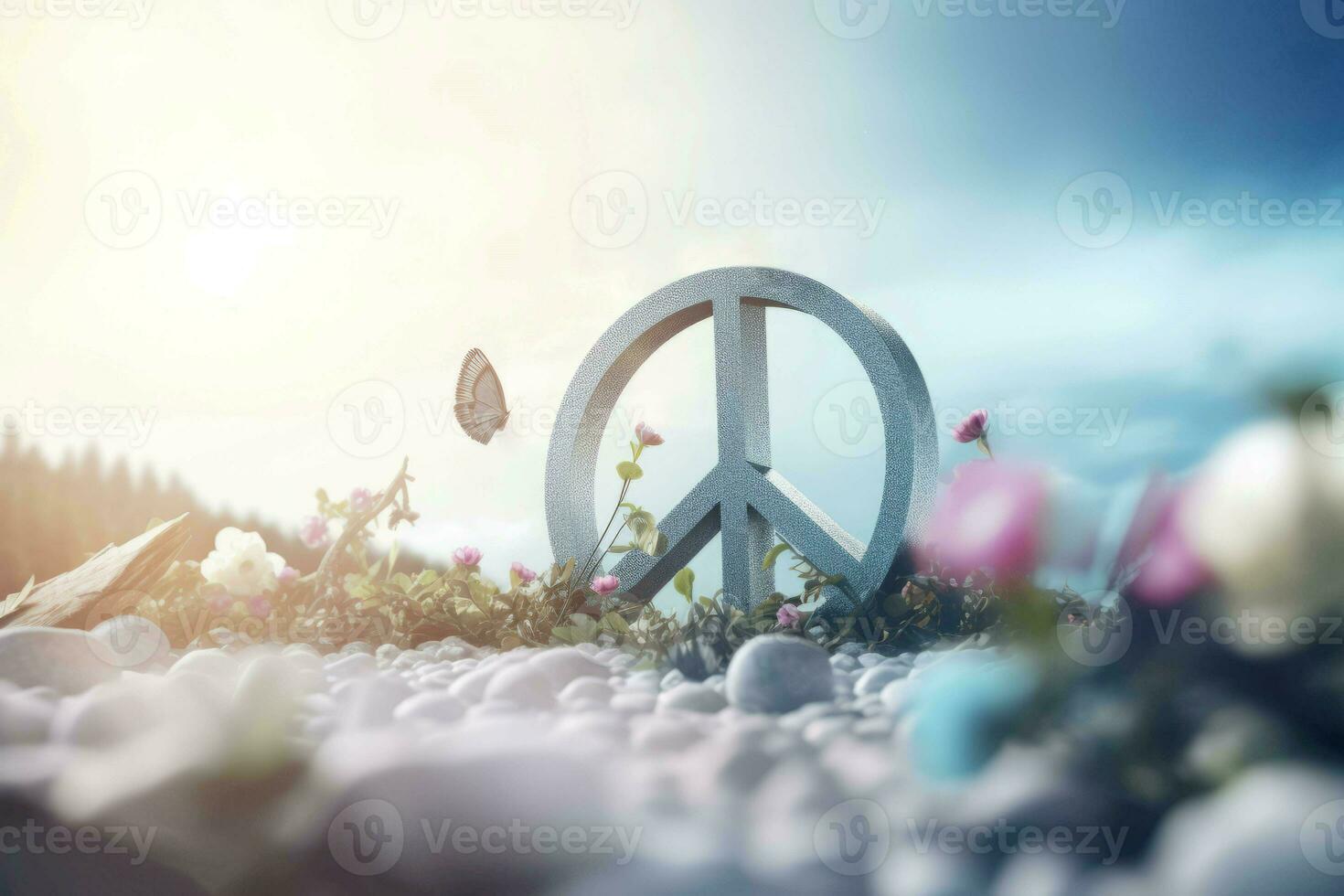 International world day peace. Generate ai photo