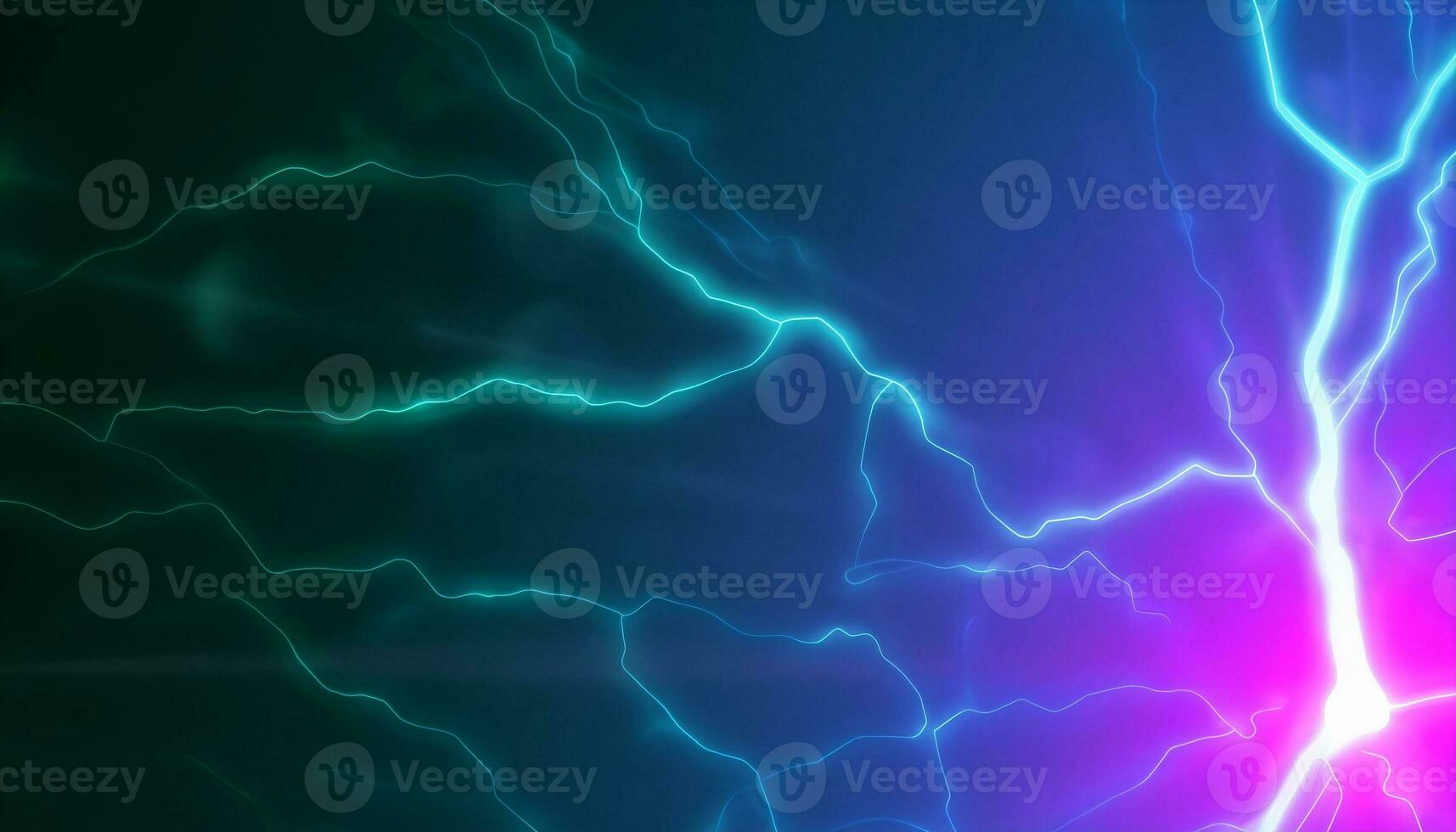 Abstact futuristic background with electric neon waves, electro light effect. AI generative photo