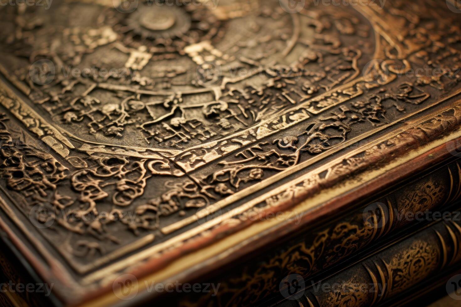Detailed Bible ancient closeup. Generate Ai photo