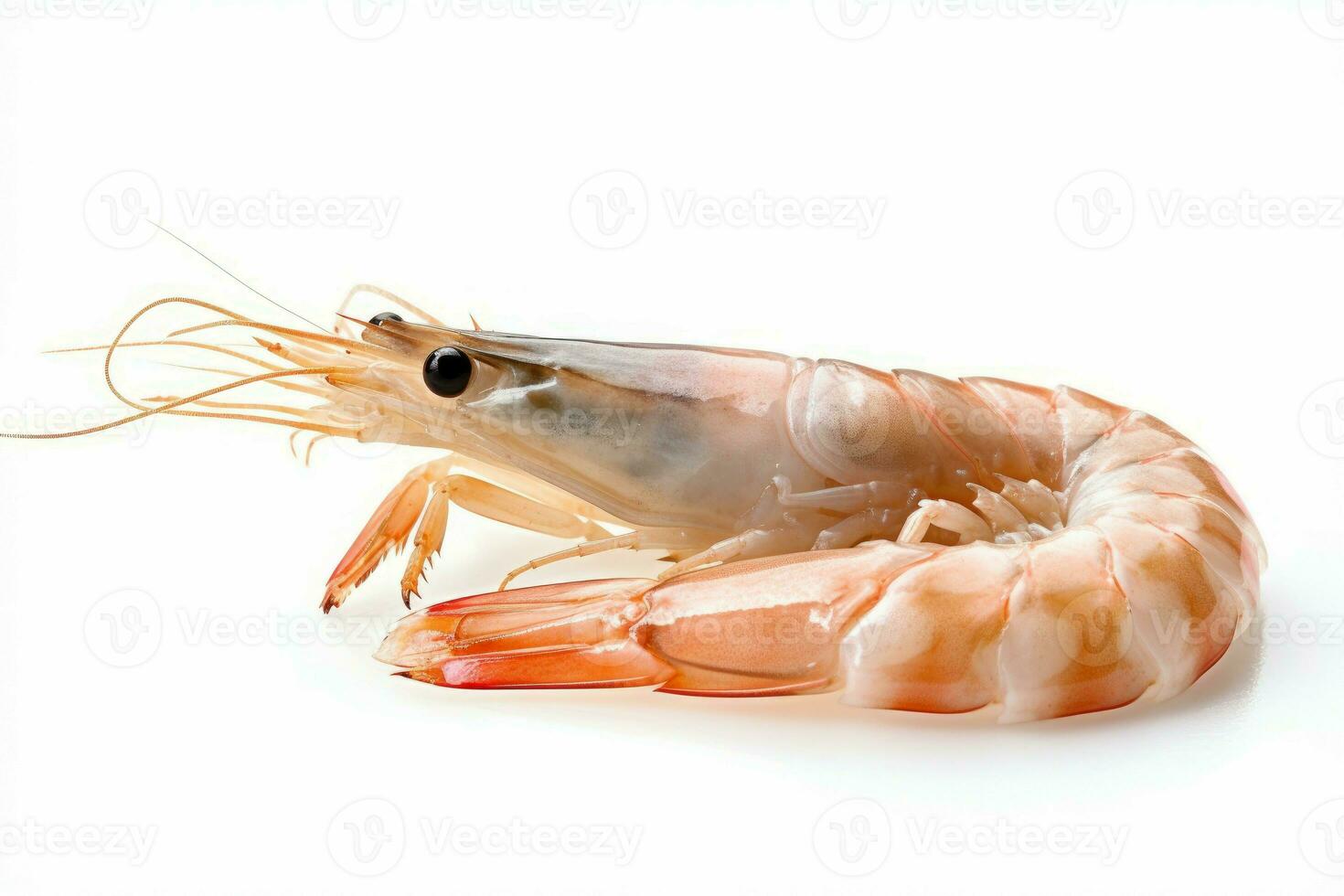 Succulent Fresh shrimp. Generate Ai photo