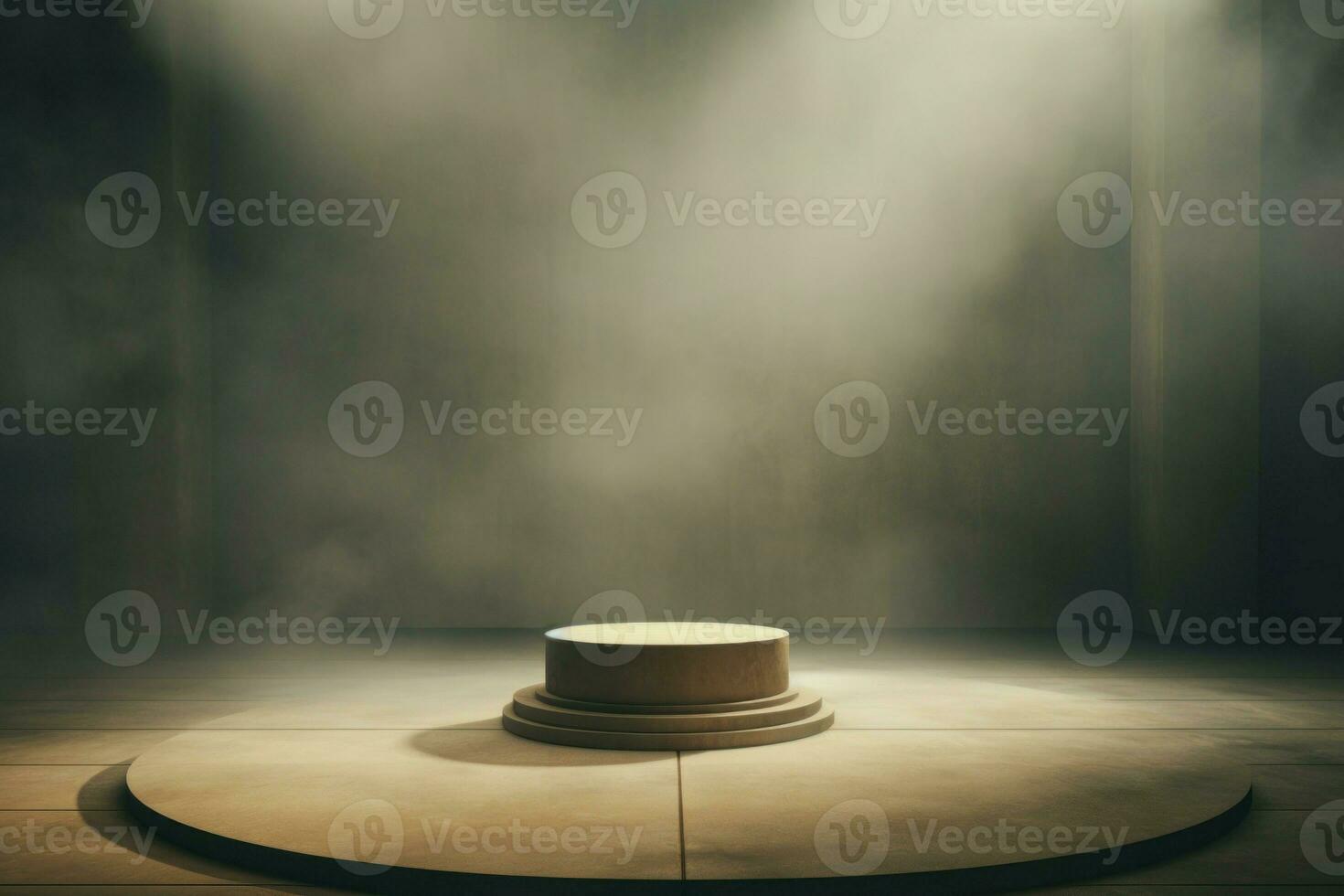 Spacious Empty space podium pastel. Generate Ai photo