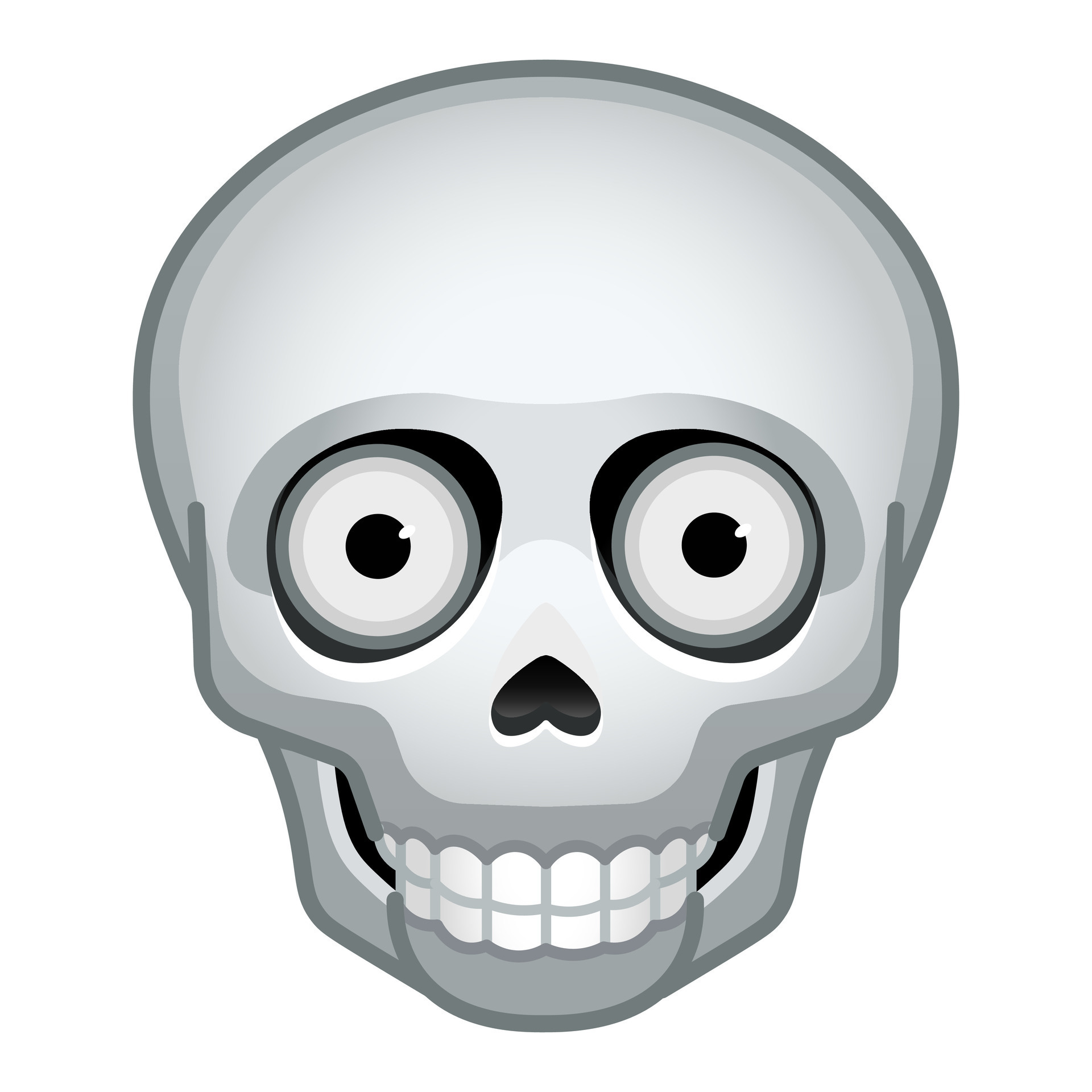 Simple bone skull Large size of emoji skull 33120987 Vector Art at Vecteezy