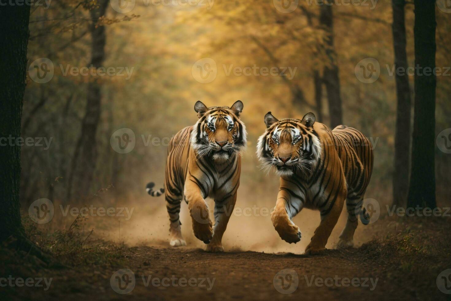 Bengal tiger wallpaper ai generated photo