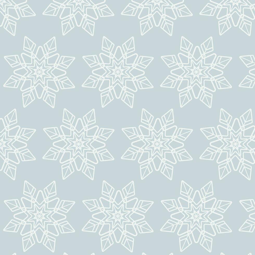 vector invierno copos de nieve sin costura modelo. nuevo año textura para imprimir, envase papel, diseño, tela, decoración, regalo, antecedentes.