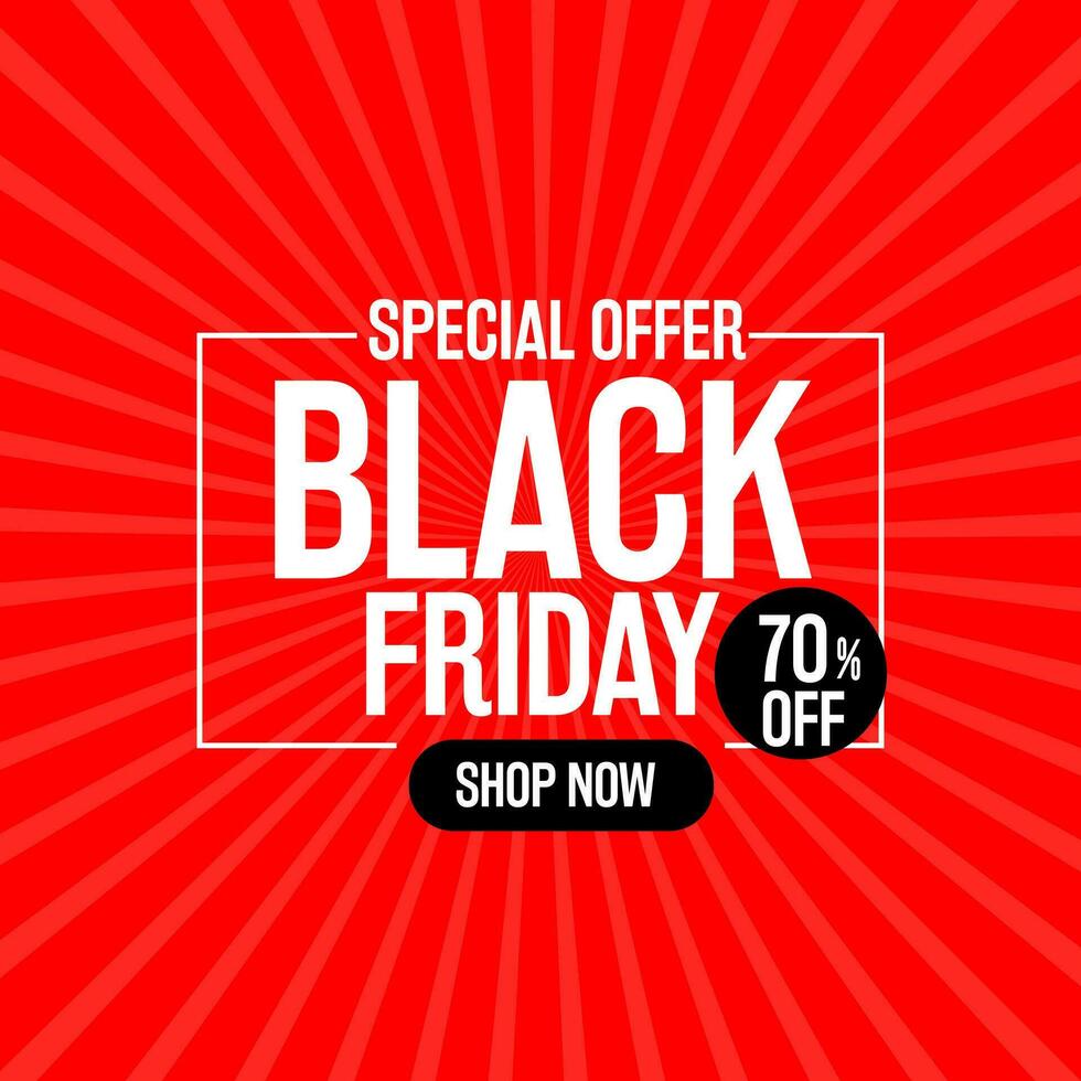 Black friday sale template design vector