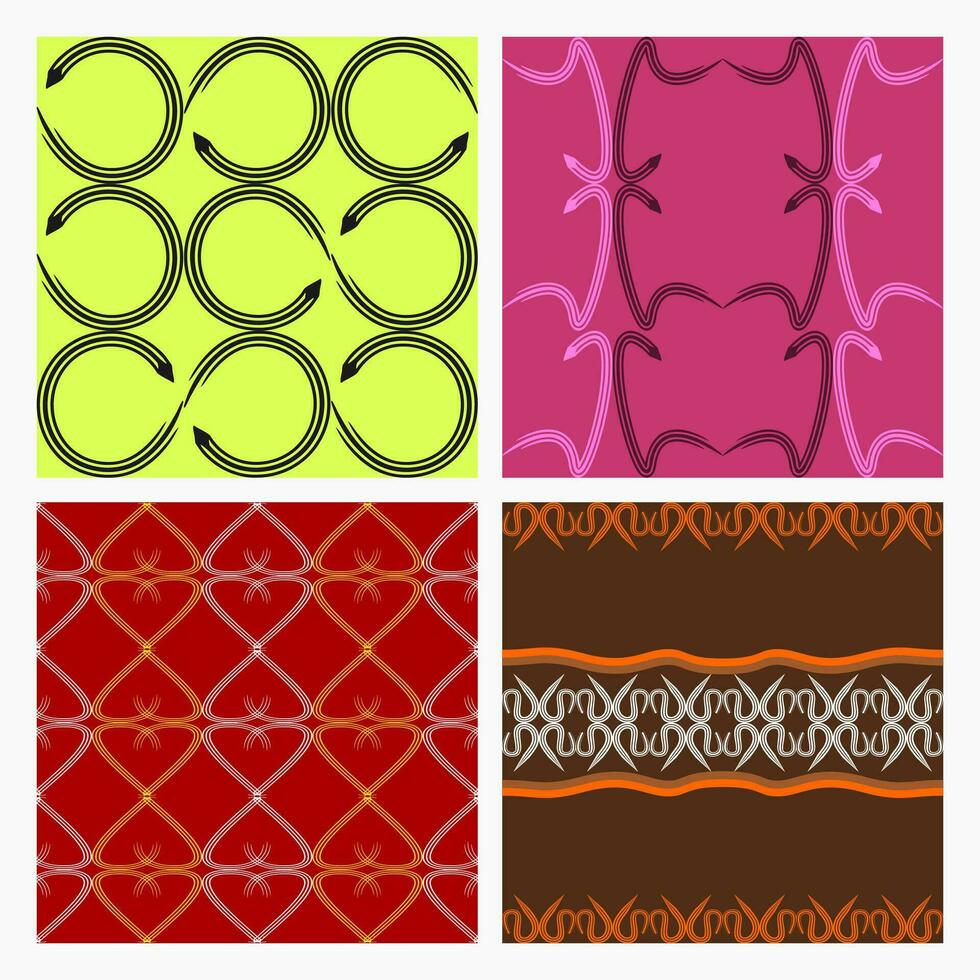 a collection of artistic and elegant seamless patterns. Perfect for home, office, invitation, fabric and other design projects. vector