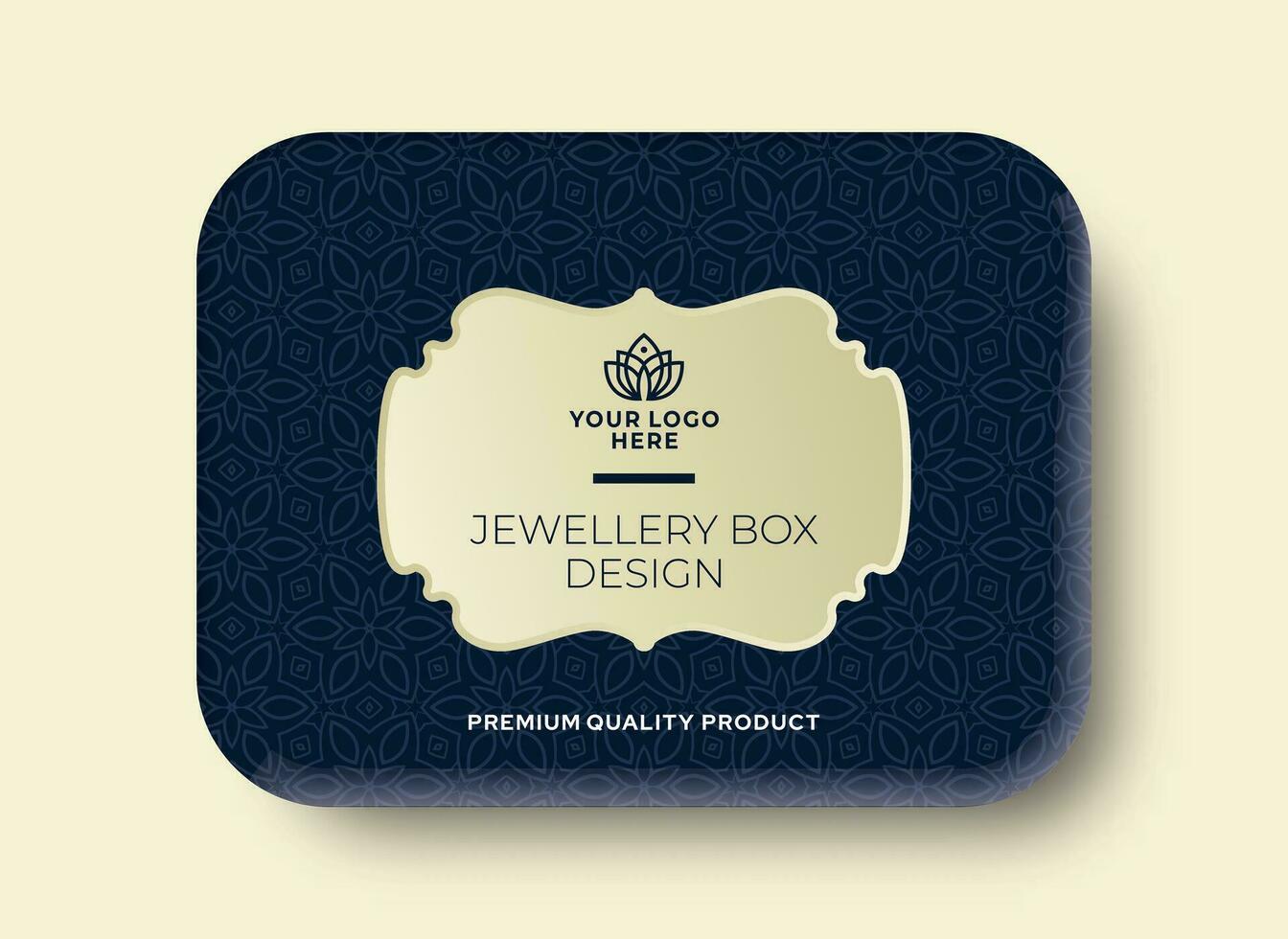 Jewelry box design necklace set packaging jewelry box design, diamond accessories carton illustration. Vector pattern for jewels - gold watches, ring box, silver necklaces packaging, premium luxury
