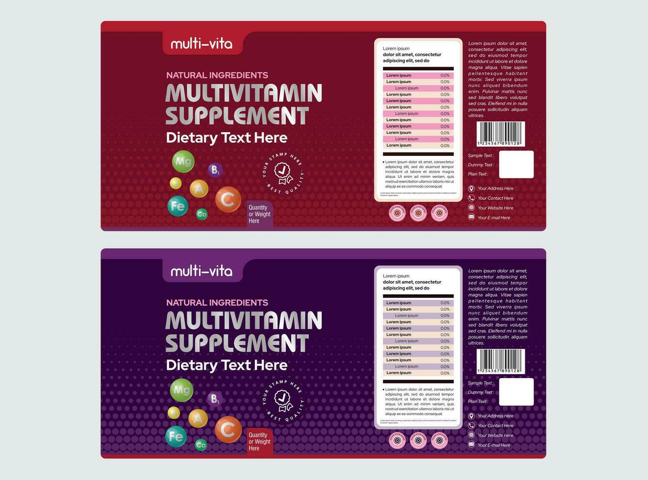 Dietary Supplement Label Design
 Supplement Label Design Dietary supplement label Multivitamins label