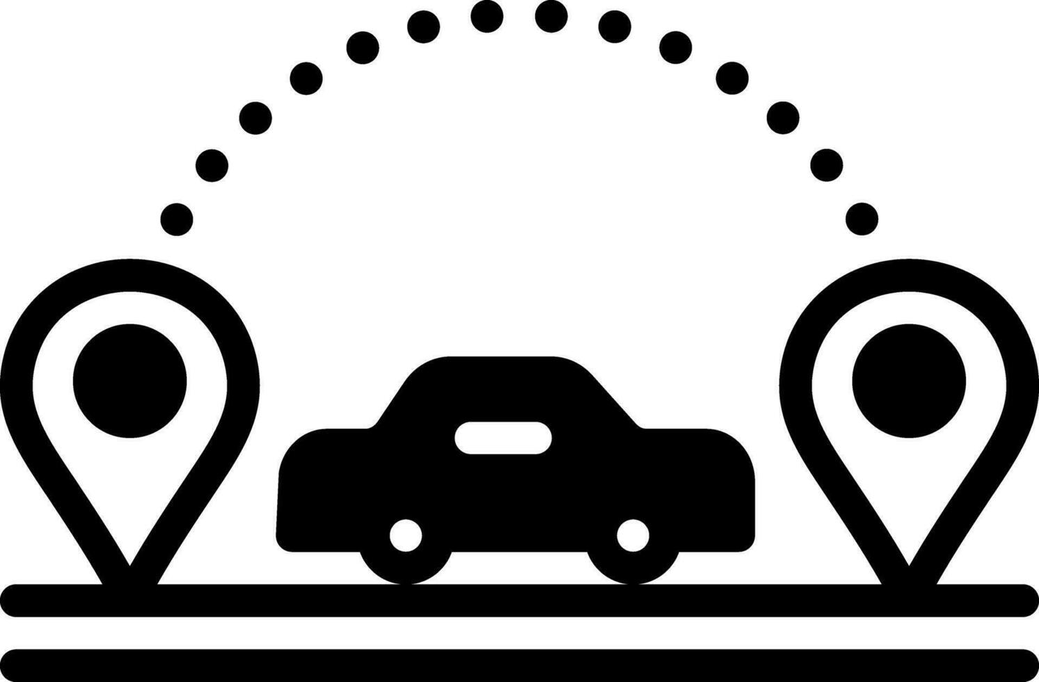 solid icon for visits vector