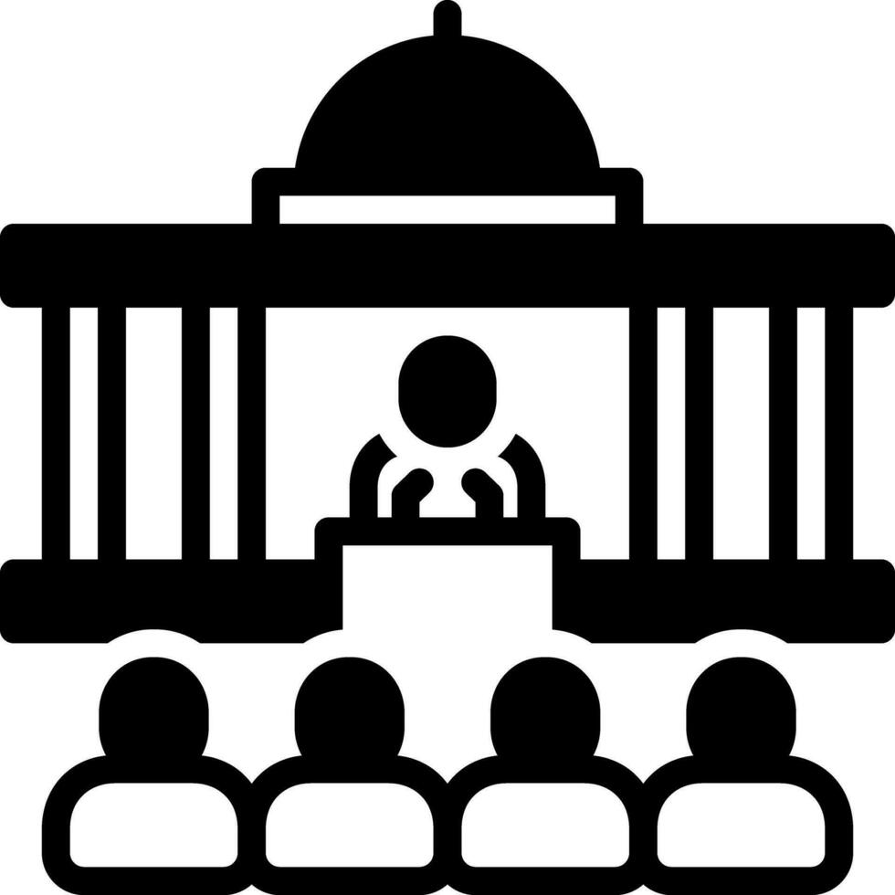 solid icon for political vector