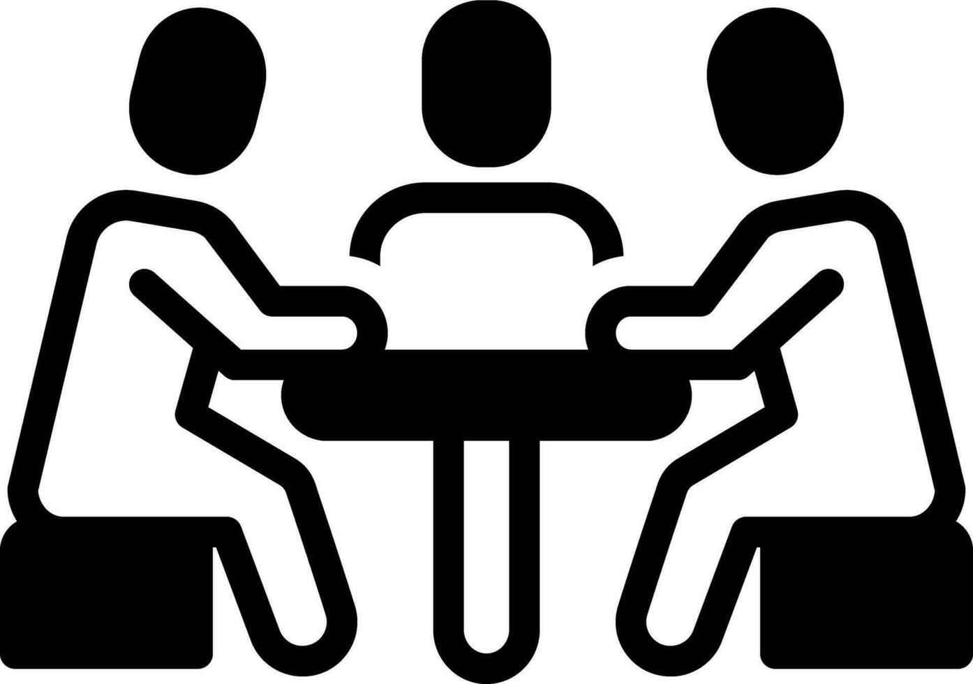solid icon for trustee vector