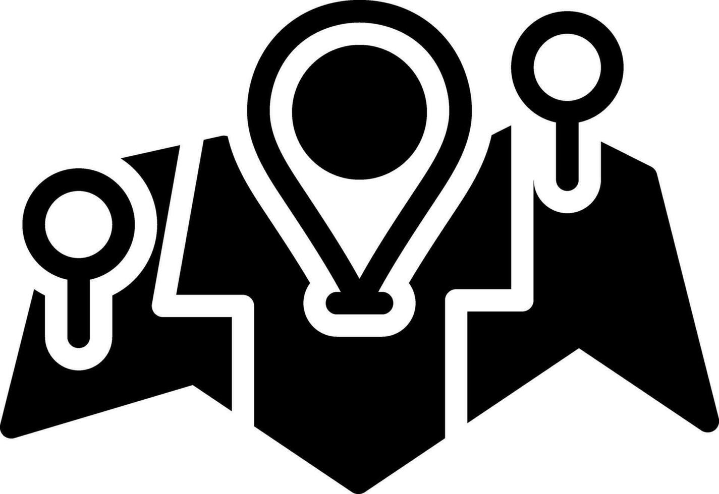 solid icon for territories vector