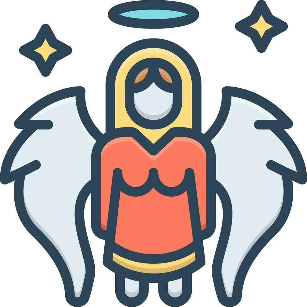 color icon for angeles vector