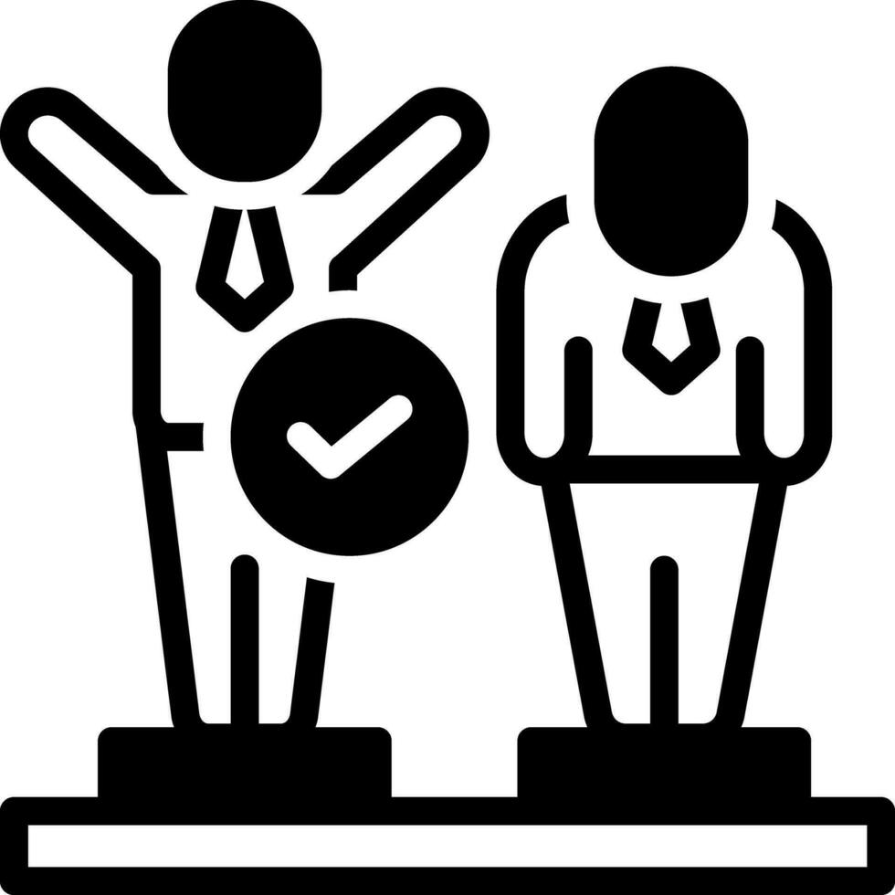 solid icon for nominations vector