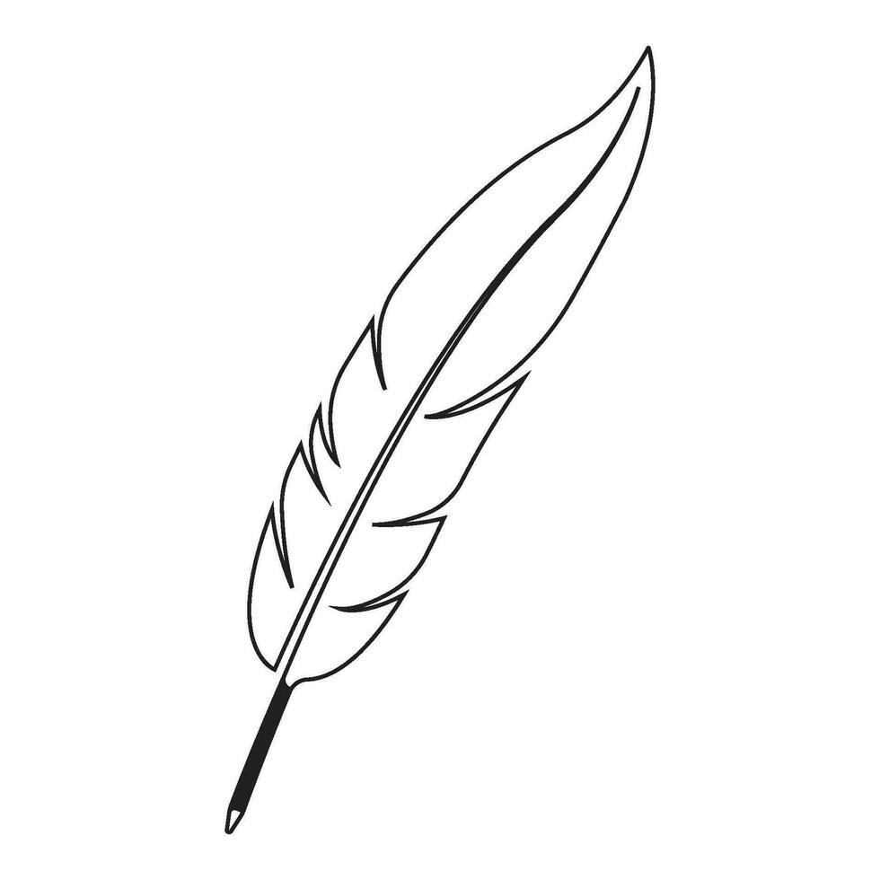 Quill pen logo vector