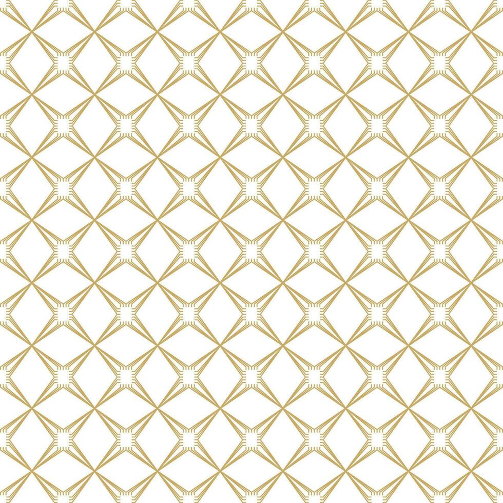 Seamless Texture Design Golden White Stars Diamonds Print Pro Vector