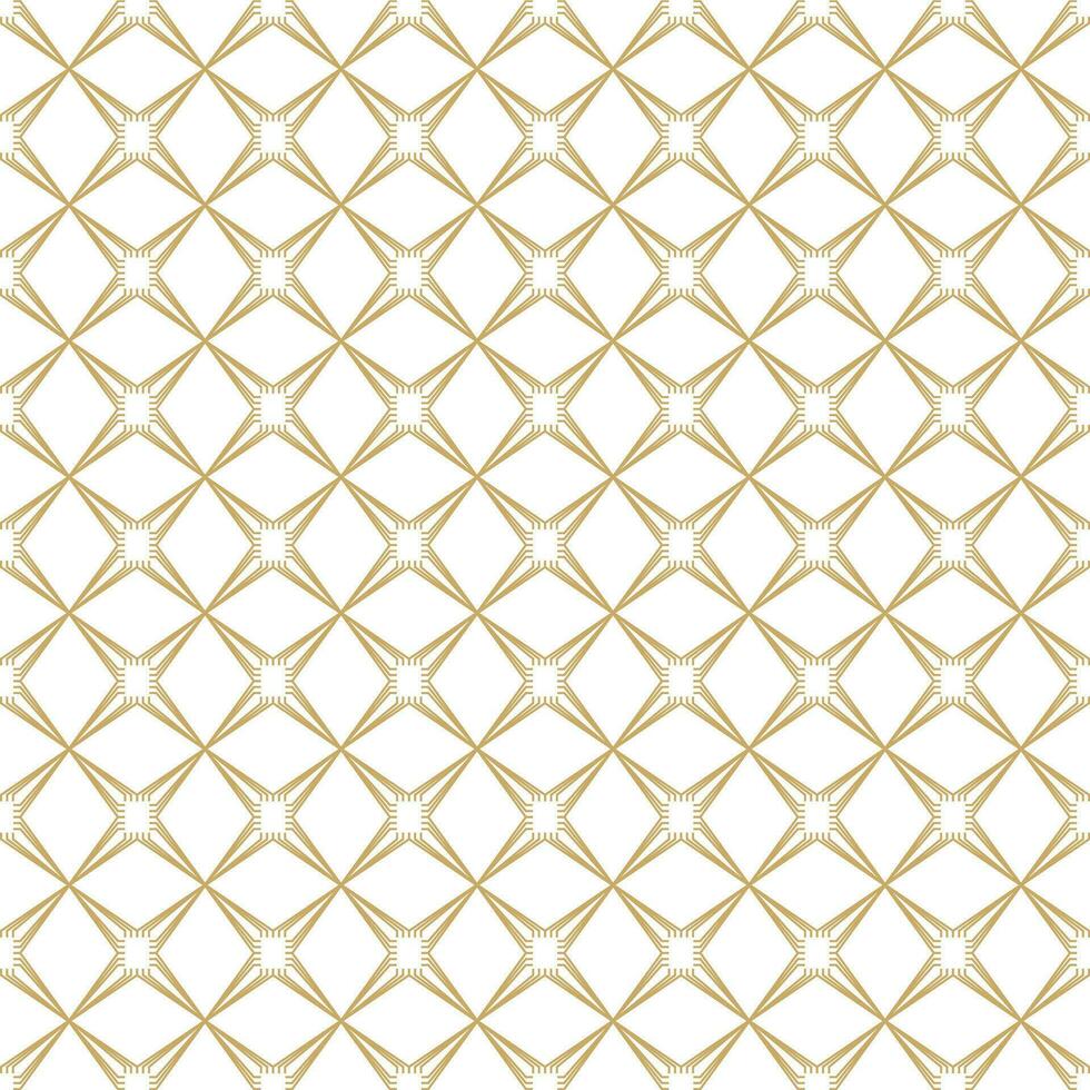 Seamless Texture Design Golden White Stars Diamonds Print Pro Vector