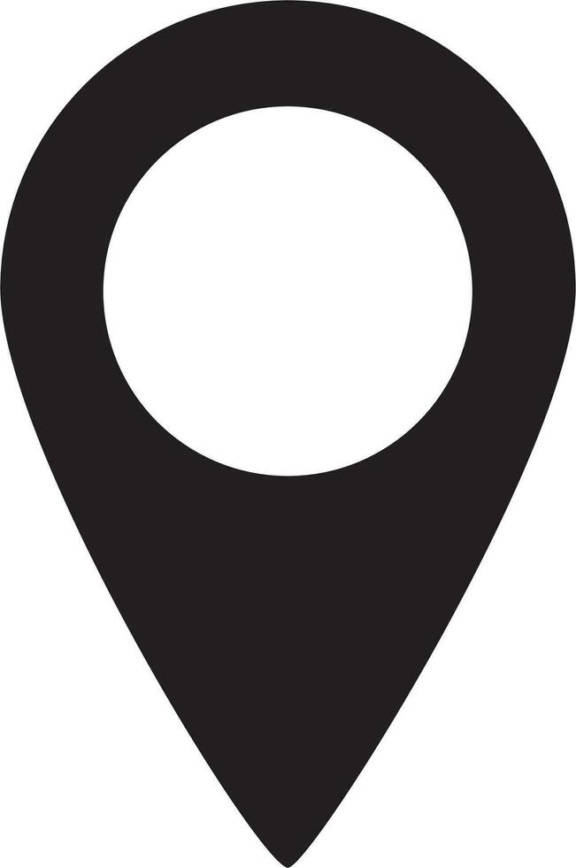 simple shape vector icon of location point, trendy style, eps 10 vector