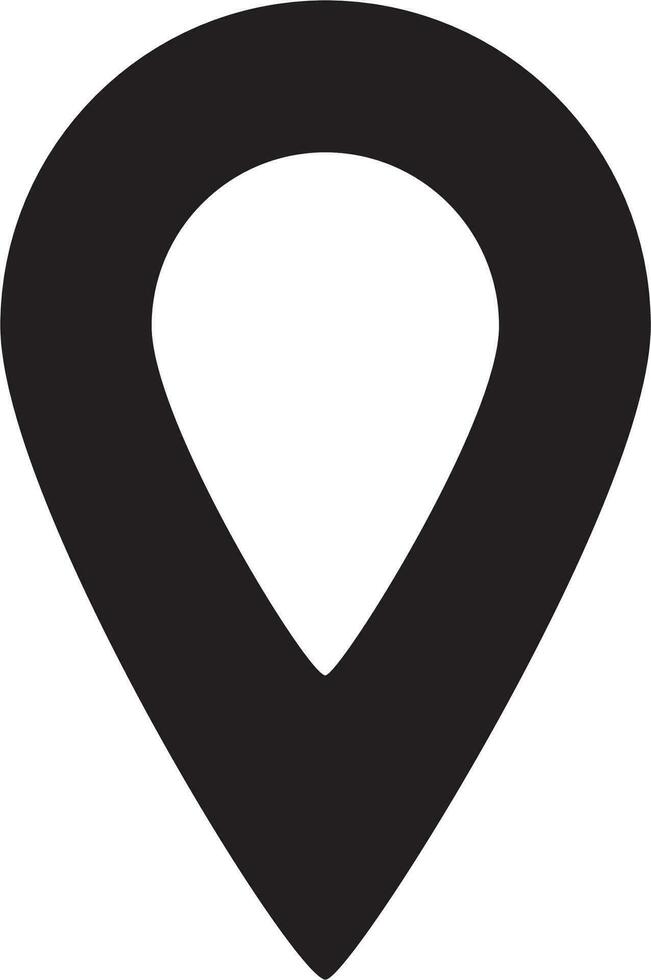 simple shape vector icon of location point, trendy style, eps 10 vector