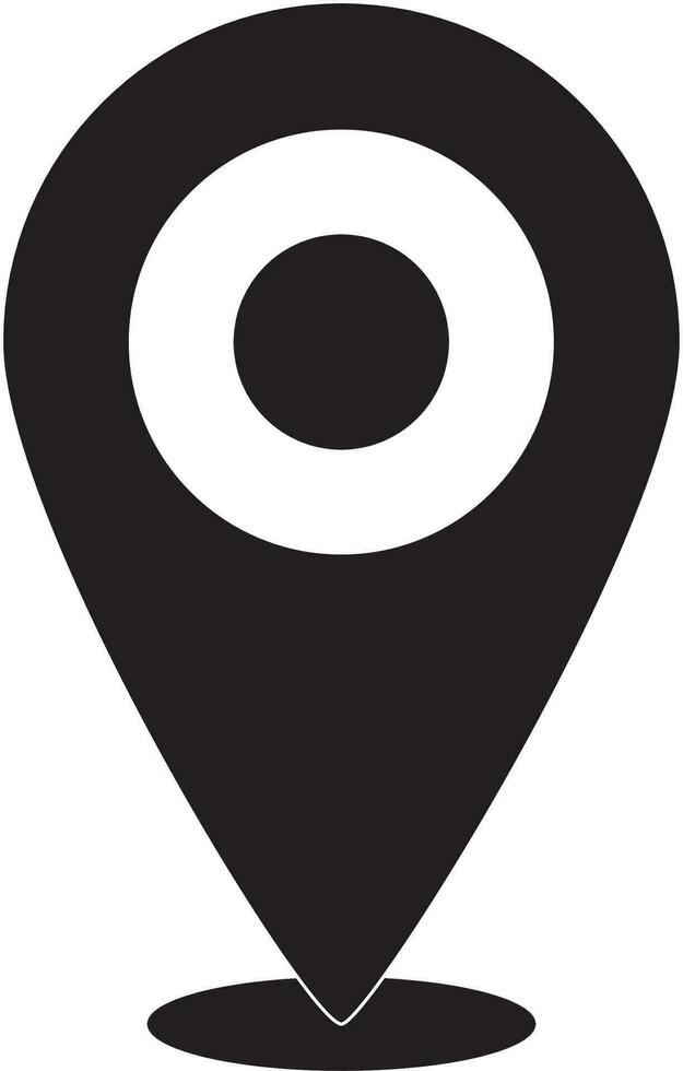 simple shape vector icon of location point, trendy style, eps 10 vector