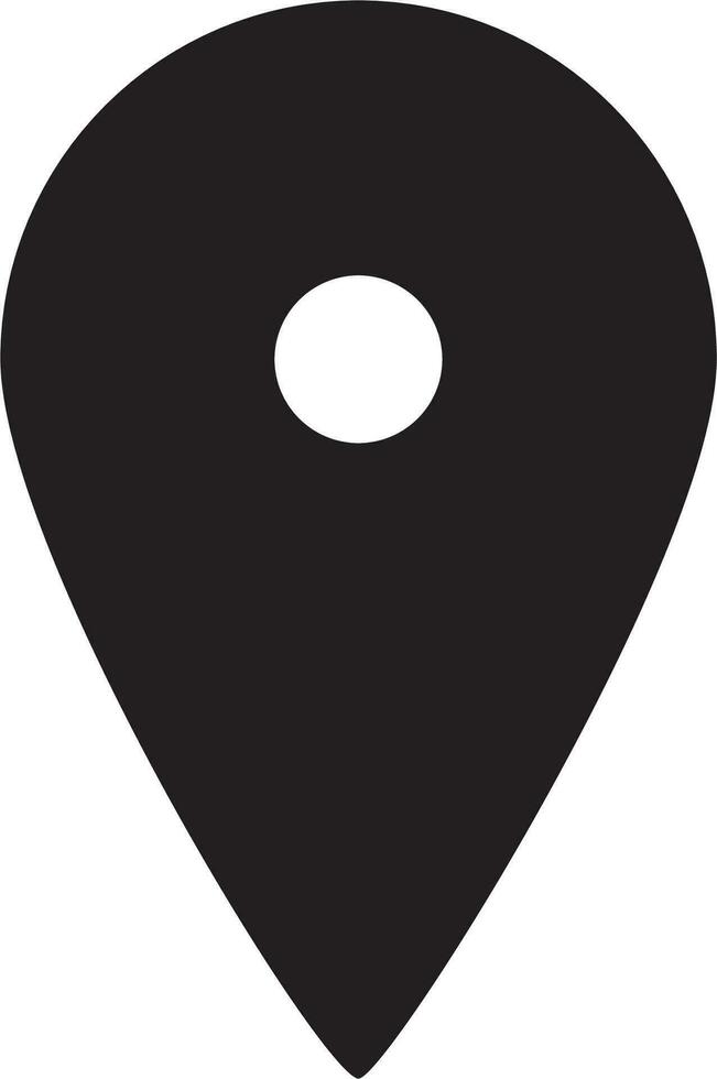 simple shape vector icon of location point, trendy style, eps 10 vector