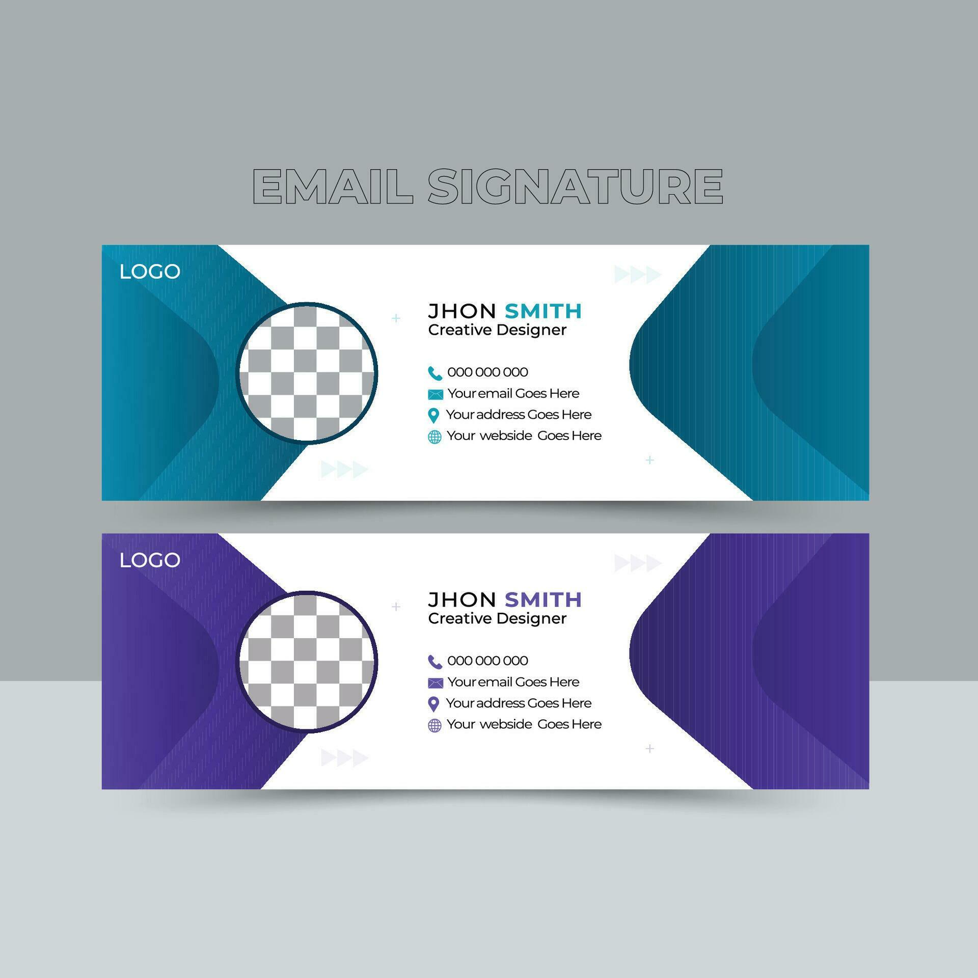 Professional Email Signature Template Modern and Minimal Corporate