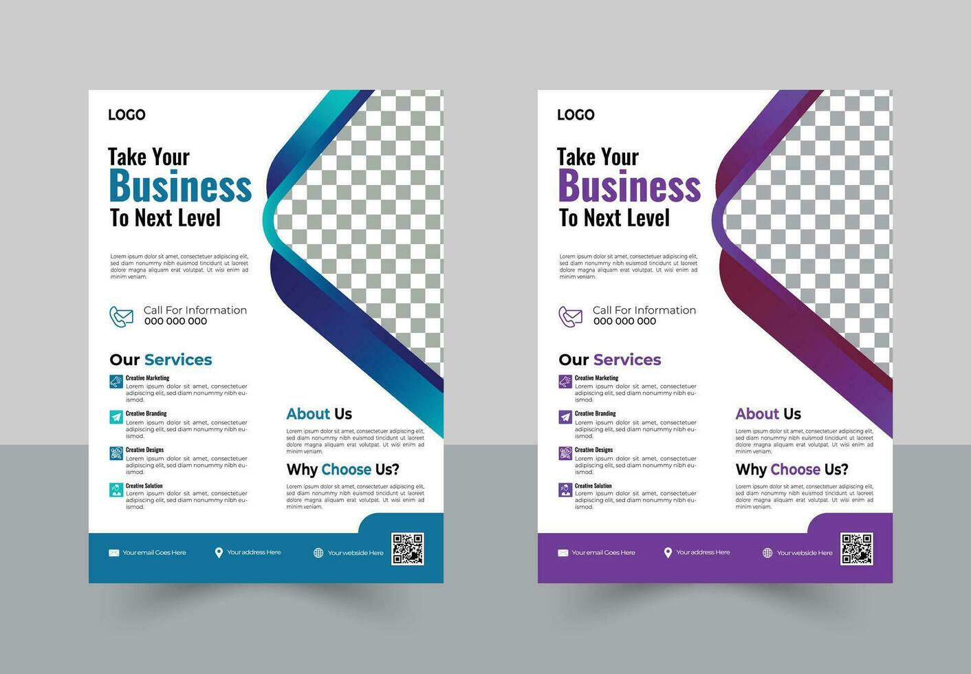 Corporate Business Flyer design vector template in A4, Business Presentation ,business promotion web banner template design, Business marketing flyer.