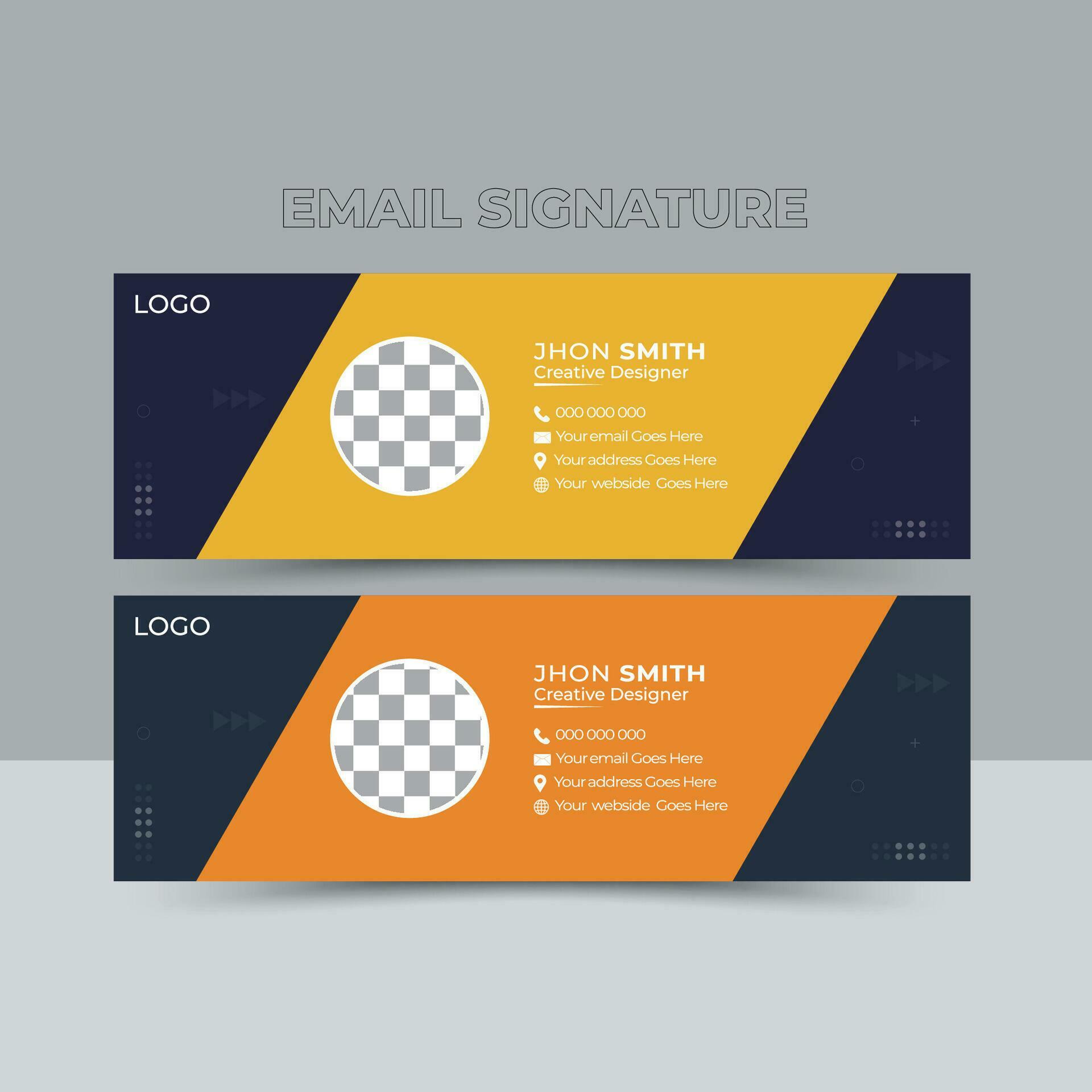 Professional Email Signature Template Modern and Minimal Corporate