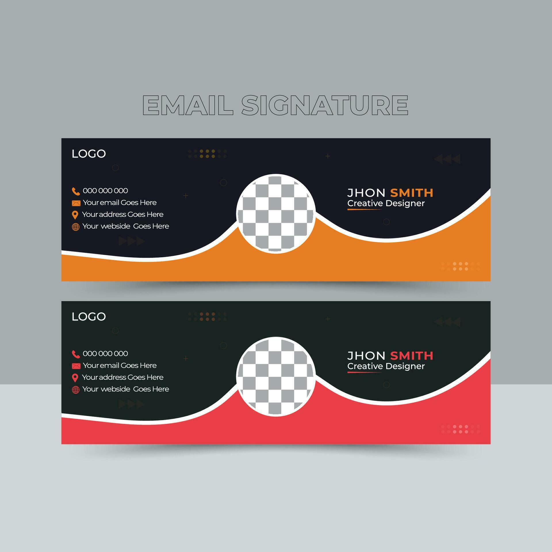 Professional Email Signature Template Modern and Minimal Corporate