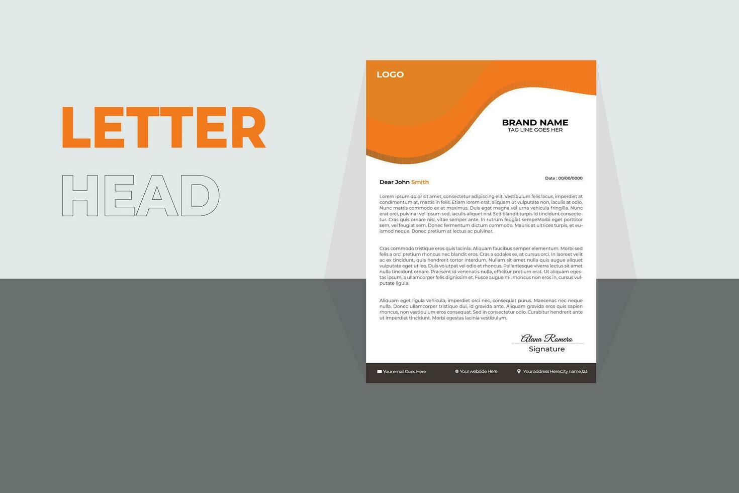 Business letterhead design,Corporate modern letterhead design template. creative modern letter head design template for your project. letterhead, letter head. vector