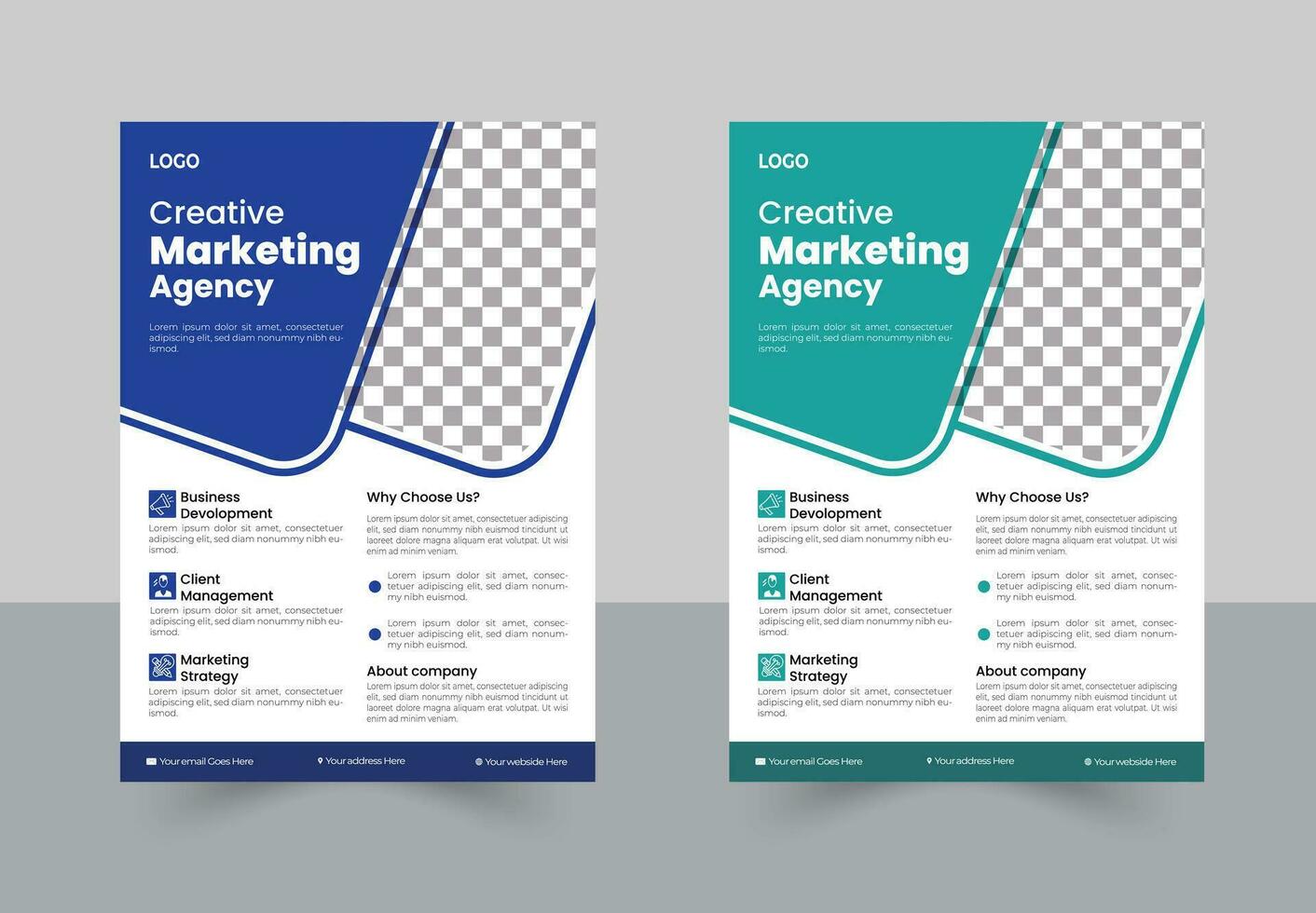Corporate Business Flyer design vector template in A4, Business Presentation ,business promotion web banner template design, Business marketing flyer.
