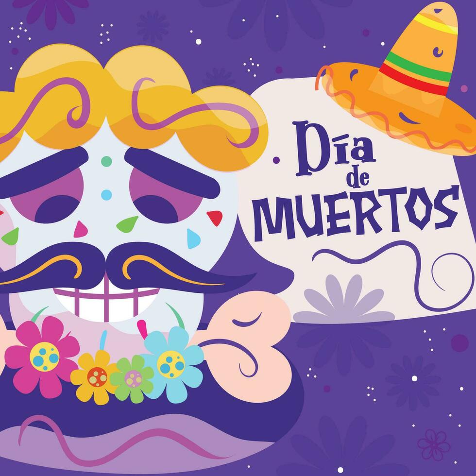 día de el muerto altar en mexico vector