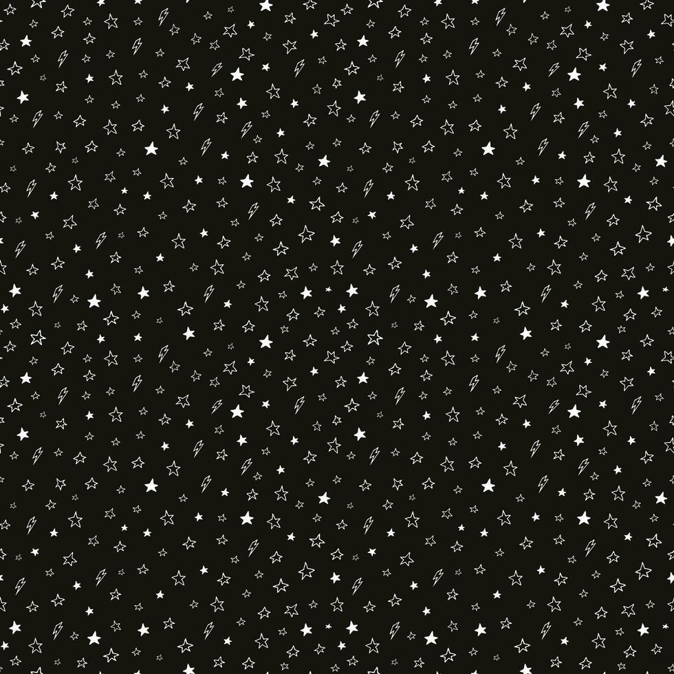 a black and white pattern with stars vector