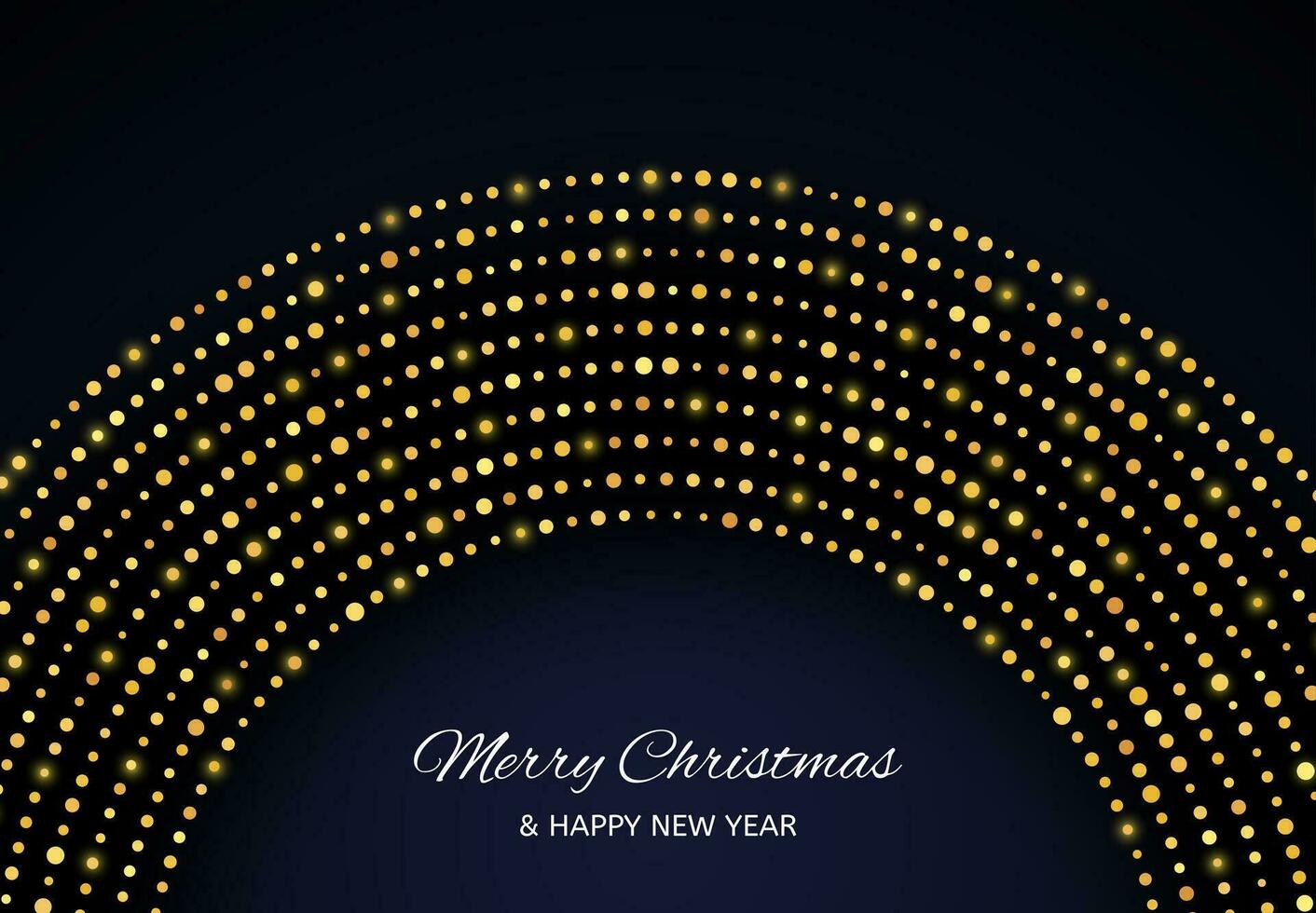 Merry Christmas of gold glitter pattern vector