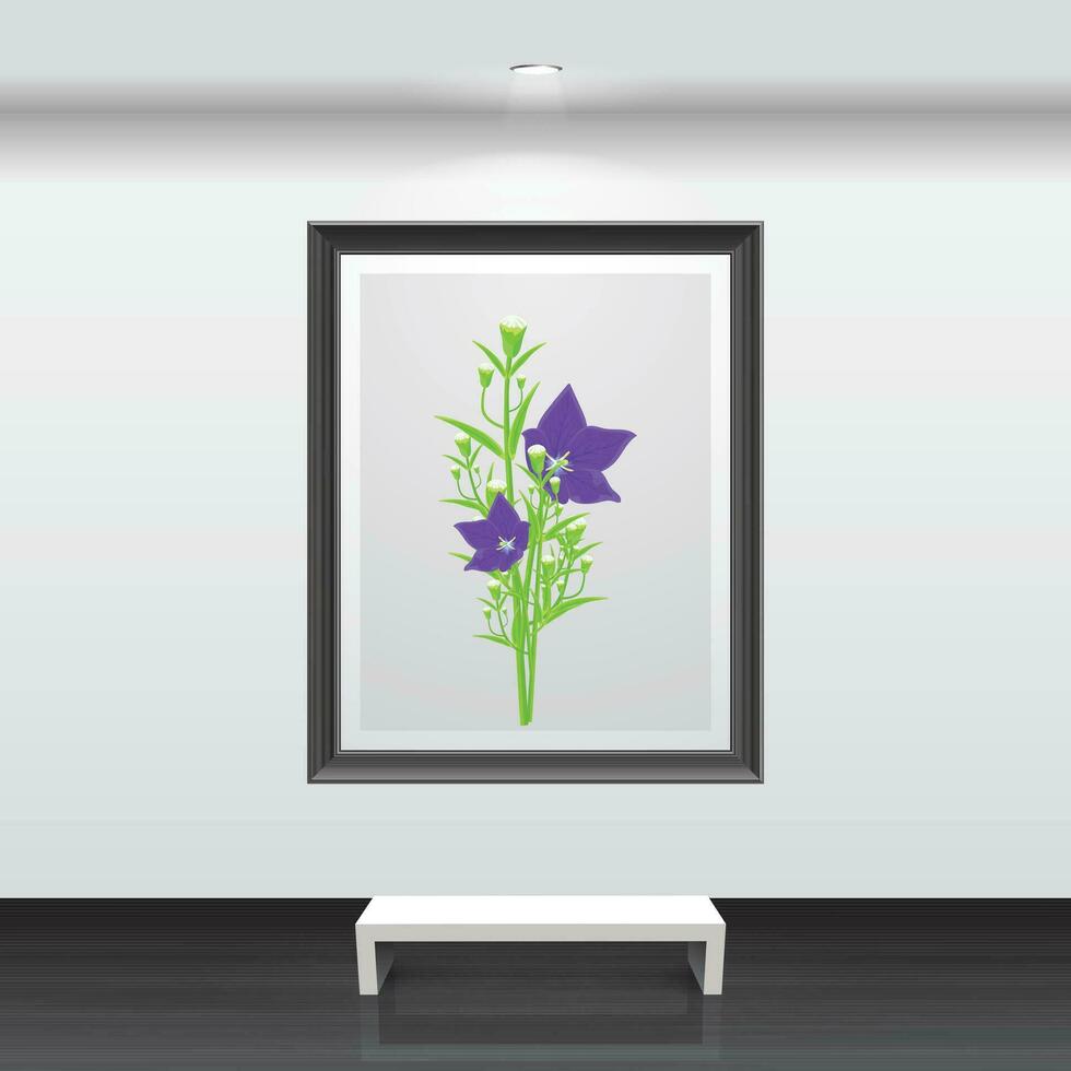 Wall Painting Art Design, Photo Frame vector