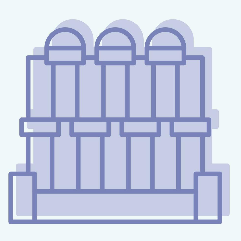 Icon City Of Ephesus. related to Turkey symbol. two tone style. simple design editable. simple illustration vector