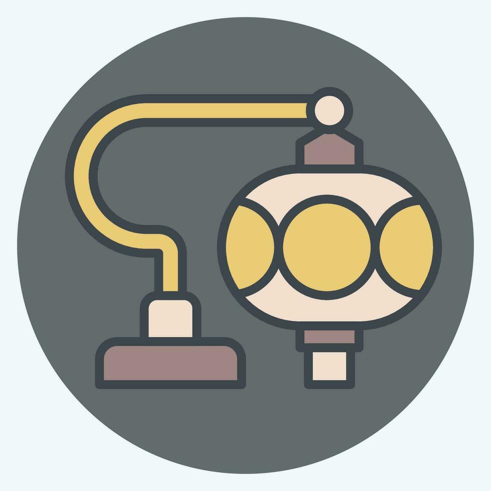 Icon Turkish Glass Lamps. related to Turkey symbol. color mate style. simple design editable. simple illustration vector