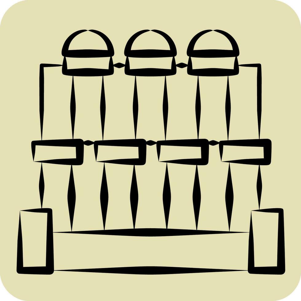 Icon City Of Ephesus. related to Turkey symbol. hand drawn style. simple design editable. simple illustration vector