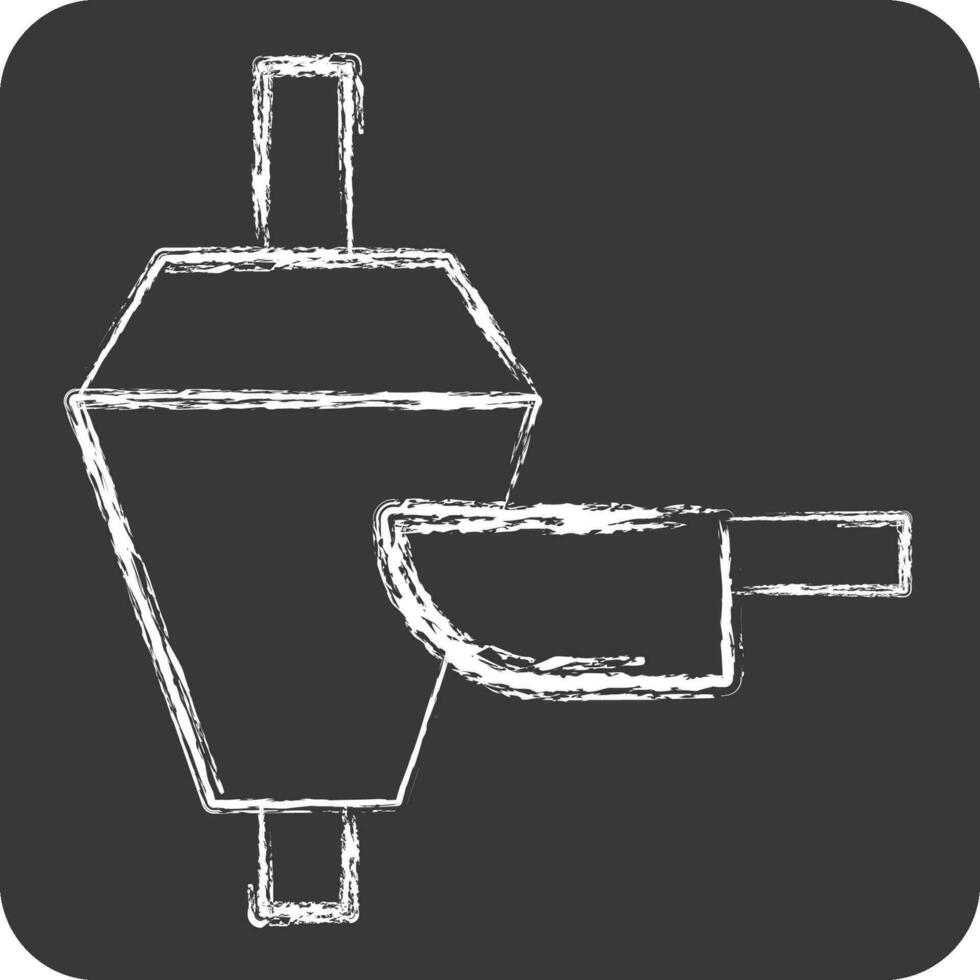 Icon Doner Kebab. related to Turkey symbol. chalk Style. simple design editable. simple illustration vector