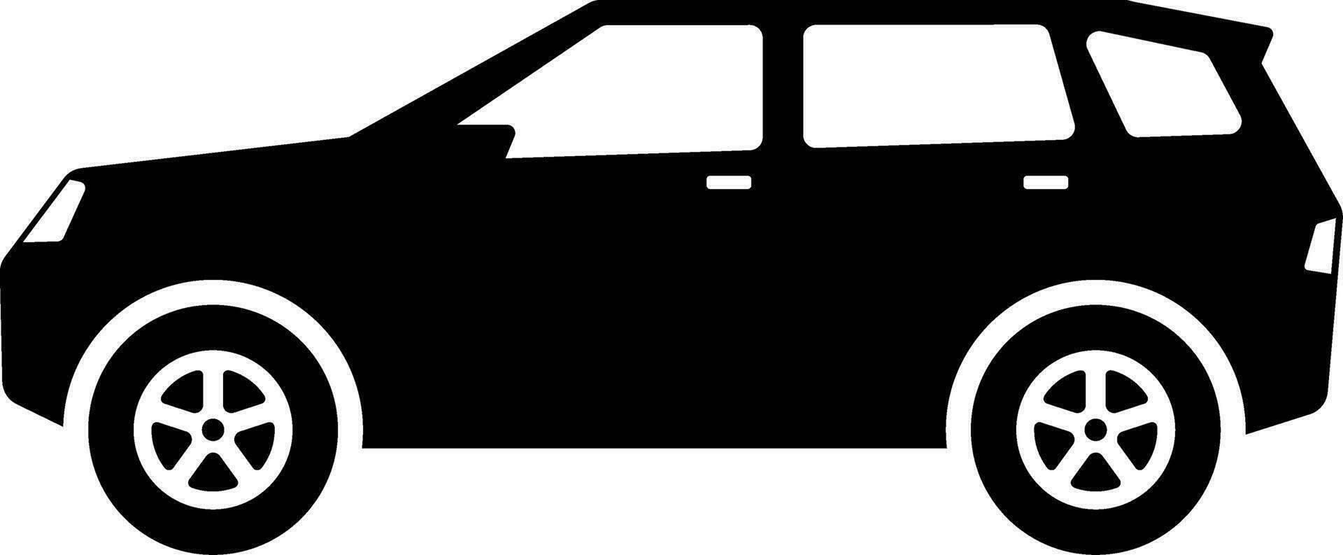 SUV car icon vector. Sport utility vehicle silhouette for icon, symbol or sign. SUV car graphic resource for transportation or automotive vector
